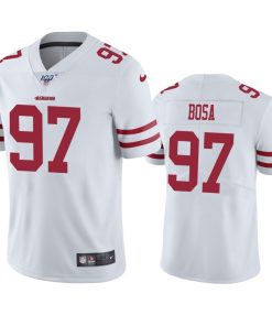 Men's San Francisco 49ers #97 Nick Bosa White 2019 100th Season Vapor Untouchable Limited Stitched NFL Jersey