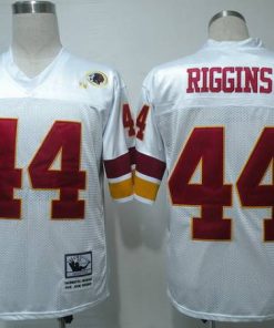 Mitchell and Ness Redskins #44 John Riggins White Stitched Throwback NFL Jersey