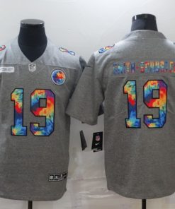 Men's Pittsburgh Steelers #19 JuJu Smith-Schuster 2020 Grey Crucial Catch Limited Stitched NFL Jersey