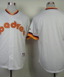 Padres Blank White 1984 Turn Back The Clock Stitched MLB Jersey