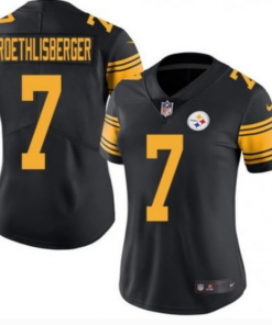 Women's Pittsburgh Steelers #7 Ben Roethlisberger Limited Stitched NFL Jersey(Run Small)