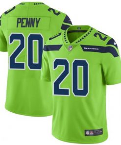 Men's Seattle Seahawks #20 Rashaad Penny Green Vapor Untouchable Limited Stitched NFL Jersey