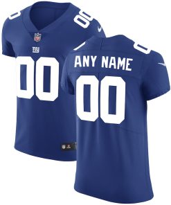 Men's New York Giants  Royal Vapor Untouchable Custom Elite Stitched NFL Jersey