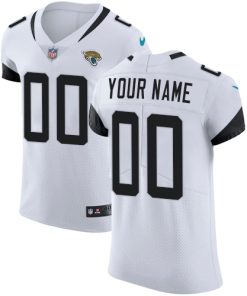Men's Jacksonville Jaguars White Vapor Untouchable Custom Elite NFL Stitched Jersey