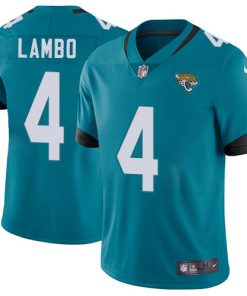 Men's Jacksonville Jaguars #4 Josh Lambo Teal Vapor Untouchable Limited Stitched NFL Jersey