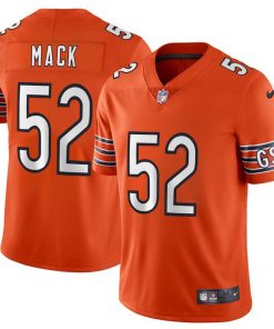 Men's Chicago Bears #52 Khalil Mack Orange Vapor Untouchable NFL Limited Stitched Jersey