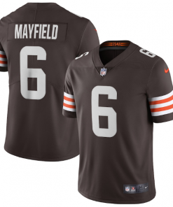 Youth Browns #6 Baker Mayfield Brown Stitched NFL Limited Jersey