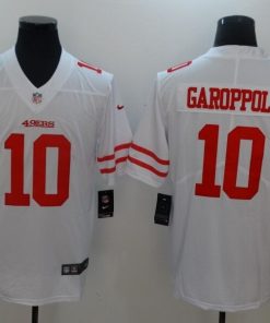 Men's Nike San Francisco 49ers #10 Jimmy Garoppolo White Vapor Untouchable Limited Stitched NFL Jersey