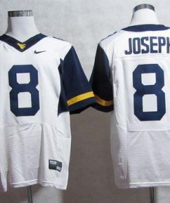 Mountaineers #8 Karl Joseph White Stitched NCAA Jersey