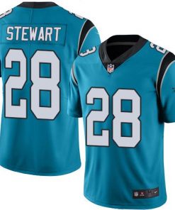 Nike Panthers #28 Jonathan Stewart Blue Men's Stitched NFL Limited Rush Jersey
