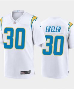 Men's Los Angeles Chargers #30 Austin Ekeler 2020 White Stitched NFL Jersey