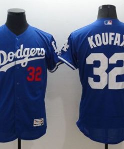 Dodgers #32 Sandy Koufax Blue Flexbase Authentic Collection Stitched MLB Jersey