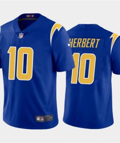 Men's Los Angeles Chargers #10 Justin Herbert 2020 Royal Vapor Untouchable Limited Stitched NFL Jersey