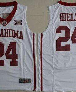 Sooners #24 Buddy Hield White Basketball New XII Stitched NCAA Jersey