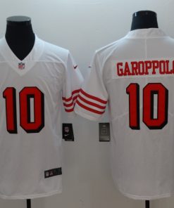 Men's San Francisco 49ers #10 Jimmy Garoppolo Nike White Color Rush Vapor Untouchable Limited Stitched NFL Jersey
