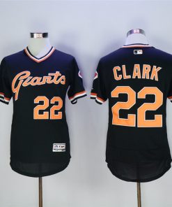 Men's San Franciscoc Giants #22 Will Clark Black Flexbase Stitched MLB Jersey
