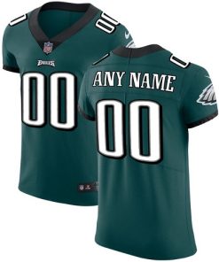 Men's Philadelphia Eagles Midnight Green Team Color Vapor Untouchable Custom Elite NFL Stitched Jersey
