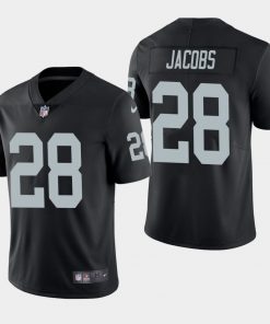 Men's Oakland Raiders #28 Josh Jacobs Black Vapor Untouchable Limited Stitched NFL Jersey