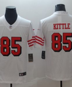 Youth NFL San Francisco 49ers #85 George Kittle White Vapor Untouchable Limited Stitched Jersey