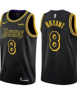 Men's Los Angeles Lakers #8 Kobe Bryant Black Stitched NBA Jersey