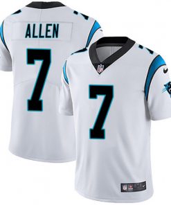 Men's Carolina Panthers #7 Kyle Allen White Vapor Untouchable NFL Limited Stitched Jersey