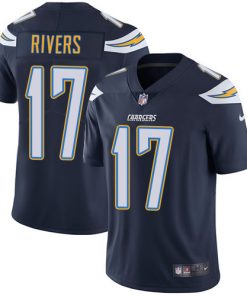Men's Los Angeles Chargers #17 Philip Rivers Navy Vapor Untouchable Limited Stitched NFL Jersey