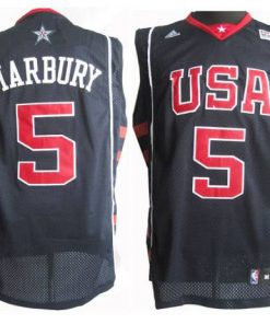 Team USA #5 Stephon Marbury Dark Blue Summer Olympics Stitched NBA Jersey