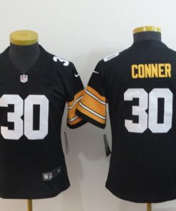 Women's Pittsburgh Steelers #30 James Conner 2018 Black Vapor Untouchable Limited Stitched NFL Jersey