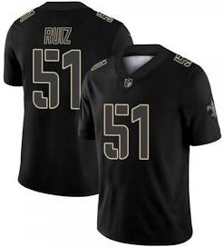 Men's New Orleans Saints #51 Cesar Ruiz Black Impact Limited Stitched NFL Jersey