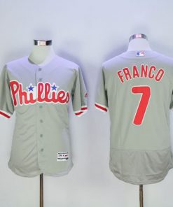 Phillies #7 Maikel Franco Grey Flexbase Authentic Collection Stitched MLB Jersey