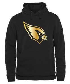 Men's Arizona Cardinals Pro Line Black Gold Collection Pullover Hoodie