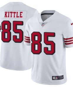 Men's San Francisco 49ers #85 George Kittle New White Vapor Untouchable Limited Stitched NFL Jersey