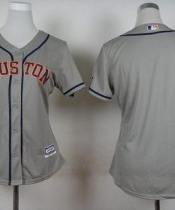 Astros Blank Grey Road Women's Stitched MLB Jersey