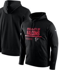Men's Atlanta Falcons Nike Black Circuit Property Of Performance Pullover Hoodie