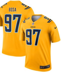 Men's Los Angeles Chargers #97 Joey Bosa Gold Inverted Legend Jersey