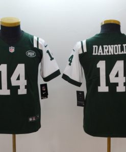 Youth NFL New York Jets #14 Sam Darnold Green 2018 Draft First Round Vapor Untouchable Limited Stitched Jersey