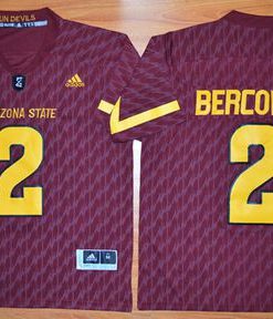 Sun Devils #2 Mike Bercovici New Red Stitched NCAA Jersey