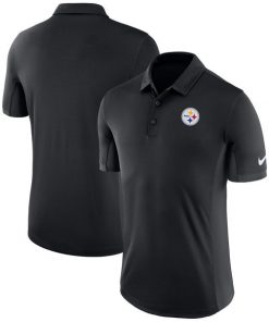 Men's Pittsburgh Steelers Nike Black Evergreen Polo