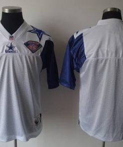Mitchell And Ness 75TH Cowboys Blank White Stitched NFL Jersey