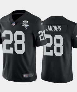 Men's Las Vegas Raiders Black #28 Josh Jacobs 2020 Inaugural Season Vapor Limited Stitched NFL Jersey