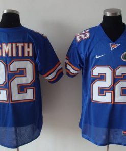 Gators #22 E.Smith Blue Stitched NCAA Jersey
