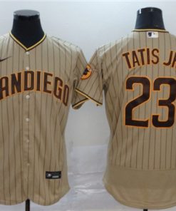 Men's San Diego Padres #23 Fernando Tatis Jr. 2020 Coffee Flex Base Stitched MLB Jersey