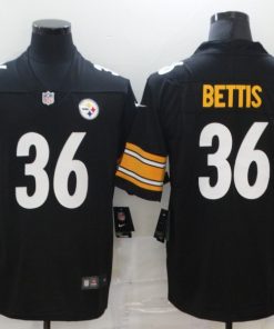 Men's Pittsburgh Steelers #36 Jerome Bettis Black Stitched NFL Jersey