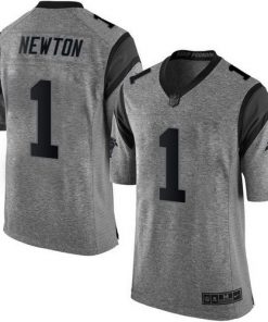 Nike Panthers #1 Cam Newton Gray Men's Stitched NFL Limited Gridiron Gray Jersey