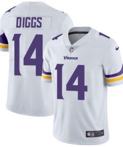Men's Minnesota Vikings #14 Stefon Diggs White Vapor Untouchable Limited Stitched NFL Jersey