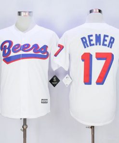Beers Movie #17 Doug Remer White Stitched Basketball Jersey