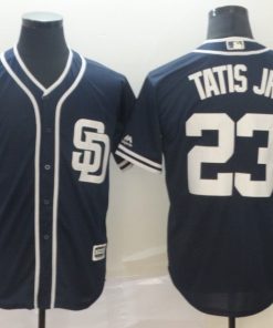 Men's San Diego Padres #23 Fernando Tatis Jr. Navy Cool Base Stitched MLB Jersey