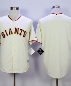 Giants Blank Cream Home New Cool Base Stitched MLB Jersey