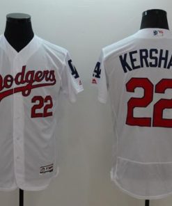Dodgers #22 Clayton Kershaw White Fashion Stars & Stripes Flexbase Authentic Stitched MLB Jersey