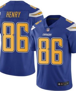 Nike Chargers #86 Hunter Henry Electric Blue Men's Stitched NFL Limited Rush Jersey
